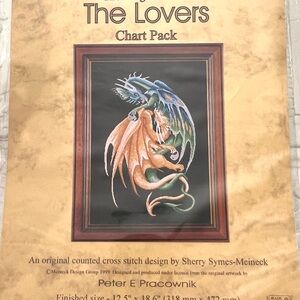 Dragon Series: The Lovers Cross Stitch Pattern MEINECK Design 1999 Fantasy‎